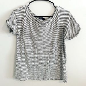 Black and White striped Gap t-shirt